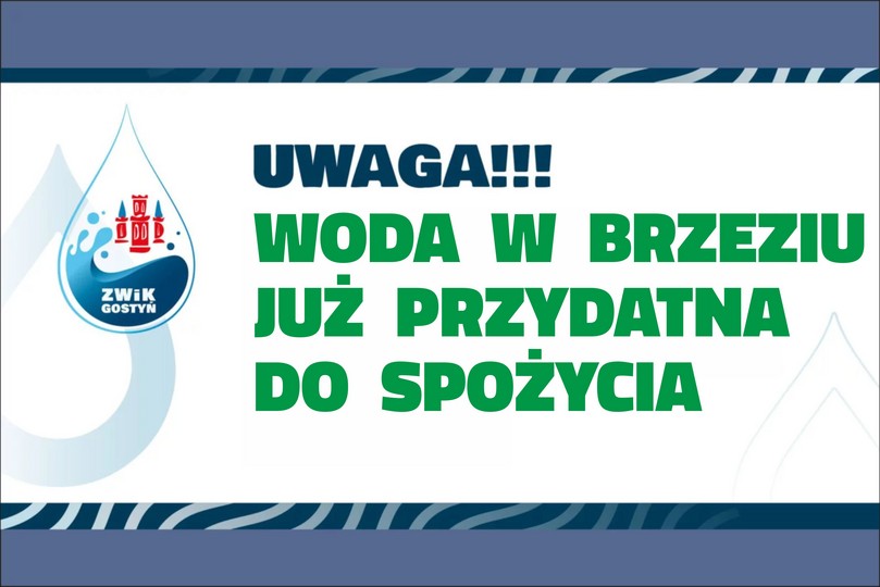 Woda w Brzeziu przydatna do spożycia